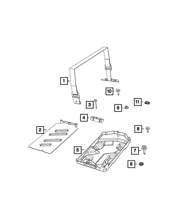 6512443AA - Electrical: Hex Flange Head Screw for Mopar Image image