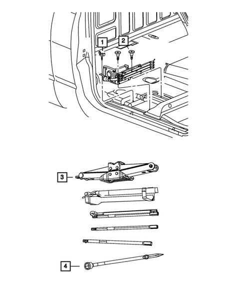 Jack Stowage for 2010 Dodge Ram 2500 #0