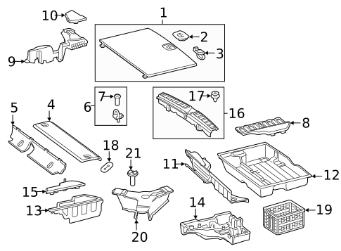 Interior Trim - Rear Body for 2019 Mercedes-Benz GLC 43 AMG&reg; #1