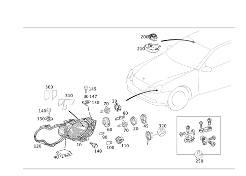 Front Illumination for 2002 Mercedes-Benz C 230 #0