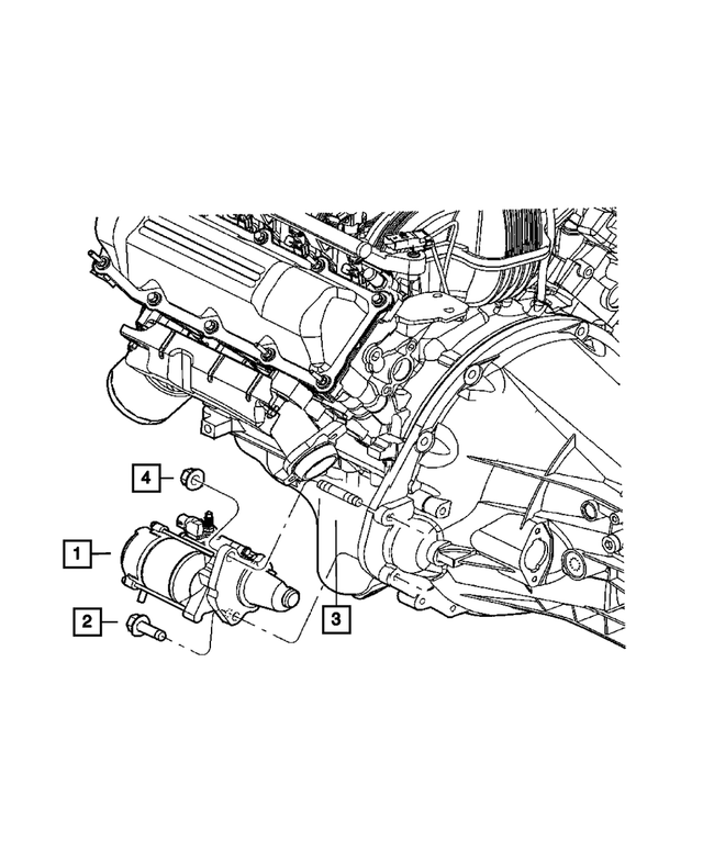 4801256AA - Electrical: Engine Starter for Mopar Image