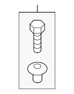 861552H100 - Body: Cowl Grille Retainer for Genesis: Electrified G80, Electrified GV70, G70, G80, G90, GV60, GV70, GV80, GV80 Coupe | Hyundai: Accent, Azera, Elantra, Elantra Coupe, Elantra GT, Equus, Genesis, Genesis Coupe, Ioniq, Ioniq 5, Kona, Kona Electric, Kona N, Tucson, Veloster, Veloster N, Venue, Veracruz Image