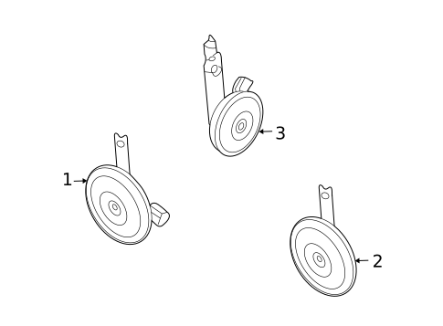 Horn for 2008 Kia Optima #0