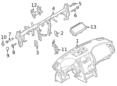 Instrument Panel for 2012 INFINITI QX56 #0