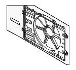 5Q0121205AN - Cooling System: Fan Shroud for Audi: A3, A3 Quattro, S3, TT Quattro, TTS Quattro Image