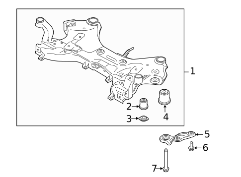 Suspension Mounting for 2022 Hyundai Santa Fe #2