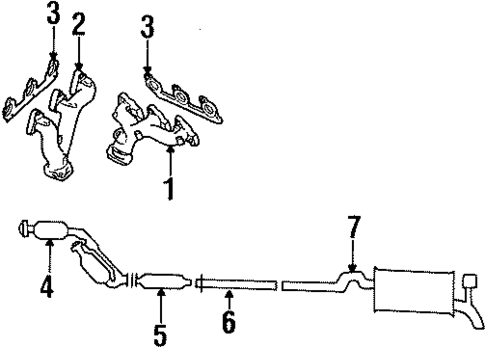 Exhaust Manifold for 1996 Ford Taurus #0