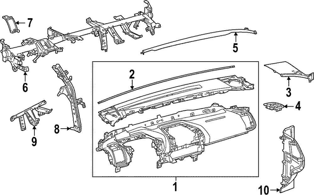 2023-2025 Toyota bZ4X Side Brace 55308-42090 | Toyota Parts Center