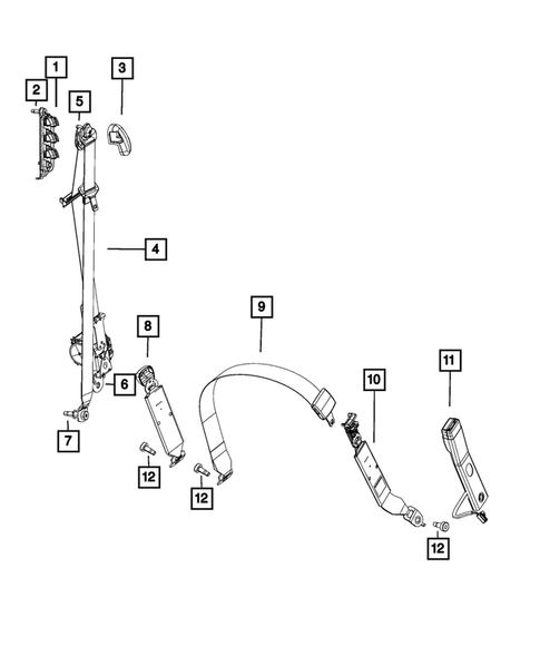 Seat Belts for 2019 Ram 3500 #0