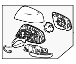 879100A130 - Body: Mirror Assembly for Toyota: Corolla Cross Image