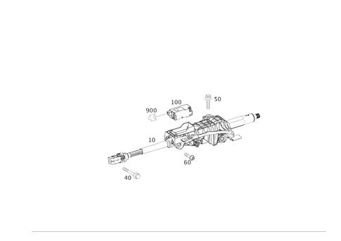Steerg. Column Jacket Tube & Steerg. Shaft for 2016 Mercedes-Benz B250e #0