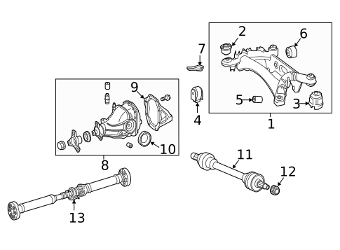 Axle & Differential for 2014 Mercedes-Benz CLS63 AMG S #0