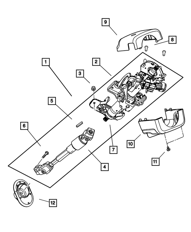 5083734AA - Steering: Steering Column for Mopar Image image
