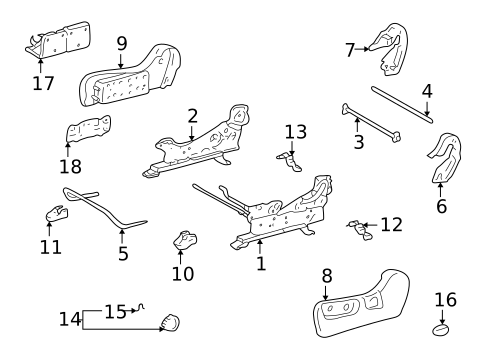Tracks & Components for 2002 Toyota Highlander #0