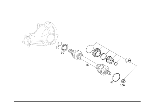 Axle Shaft for 2012 Mercedes-Benz C 350 #0