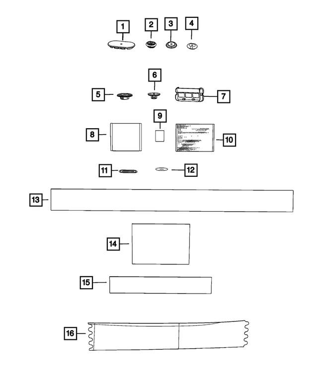 68154925AB - Frame, Bumper and Fascia: Mastic Patch for Mopar Image image
