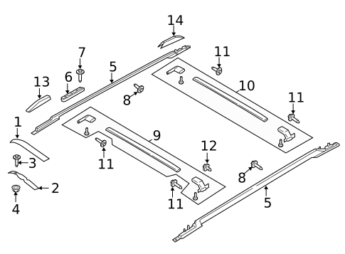 Exterior Trim - Roof for 2023 Lincoln Navigator #0