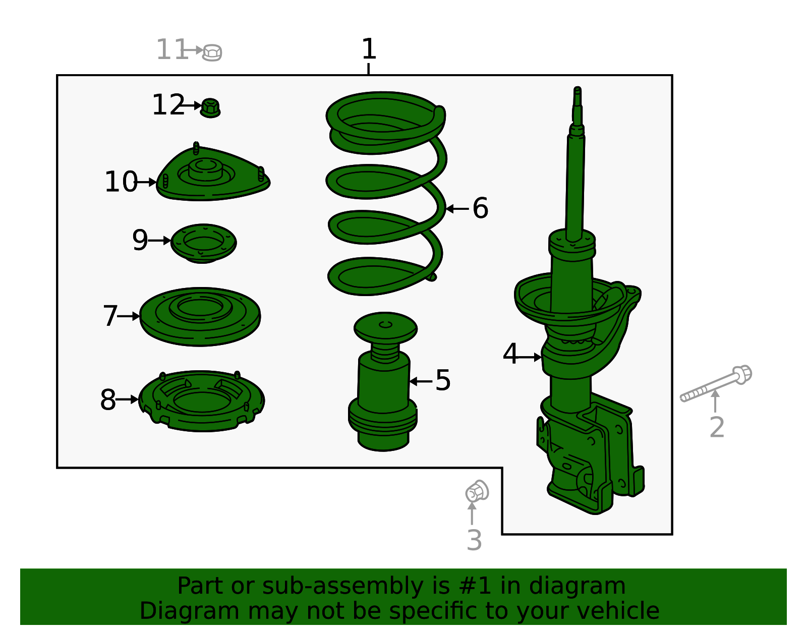 TRQ Front Left Complete Strut & Coil Spring Assembly Drivers Side Fits Select 2003-2011 Honda Element TRQ Front Left Complete Strut & Coil Spring Assembly Drivers Side Fits Select 2003-2011 Honda Element
