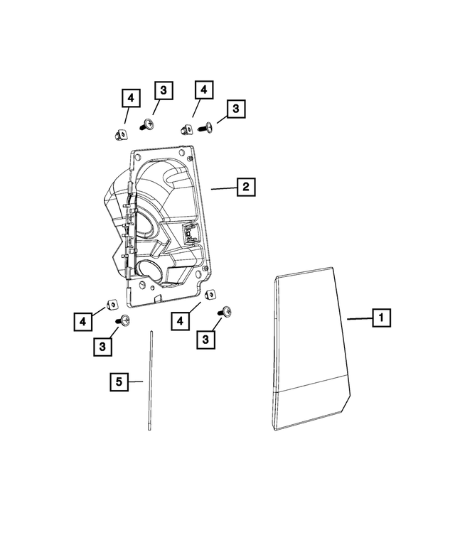 68094751AA - Body Sheet Metal Except Doors: Plastic Nut for Mopar Image