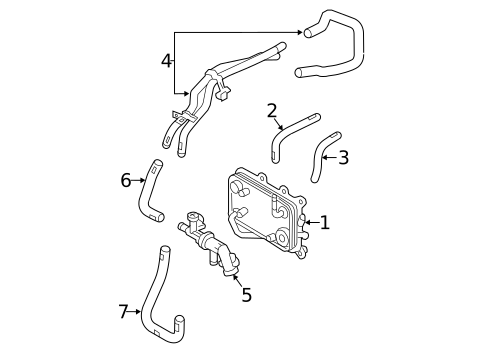 Trans Oil Cooler for 2014 Kia Sorento #0