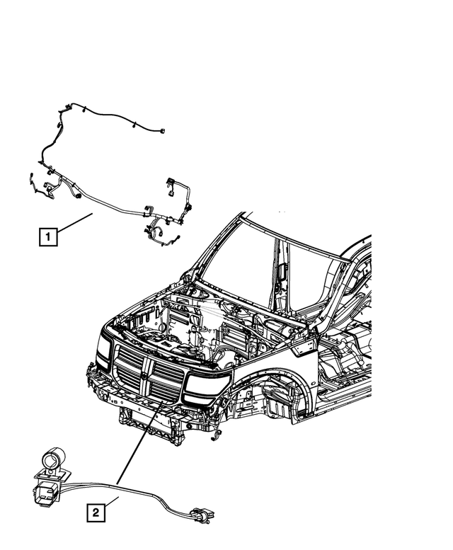 « 68026780AA – Electrical : Moteur De Ventilateur Cablage pour Mopar Image »