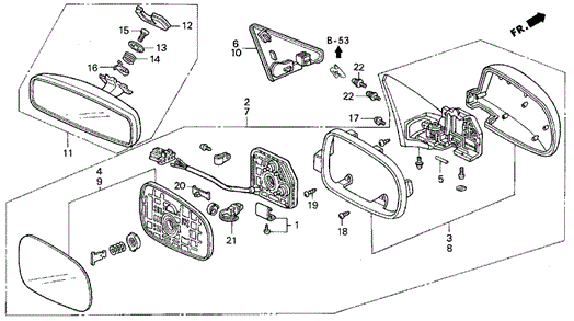 Mirrors for 1992 Acura Vigor #0