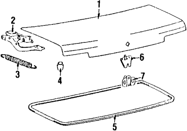 MB312892 - Body: Trunk Lid for Mopar Image