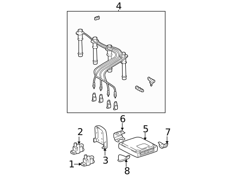 Ignition System for 1999 Toyota Tacoma #0
