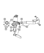 4891606AD - Emission Controls: Egr Valve To Intake Plenum Tube for Chrysler: Sebring | Dodge: Avenger, Journey Image