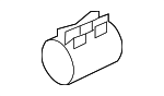 28641C8650 - Exhaust: Muffler Clamp for Kia Image