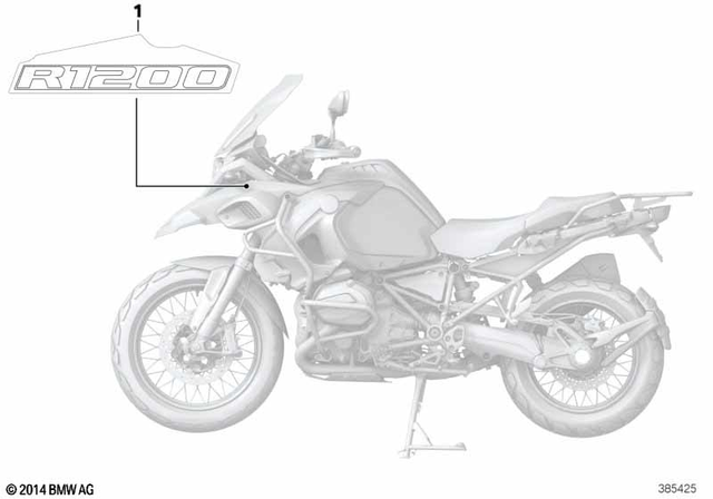 51148561492 - Body Equipment: Lettering Right -  for BMW-Motorrad Image
