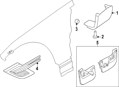 Exterior Trim - Fender for 2023 Land Rover Range Rover Sport #0