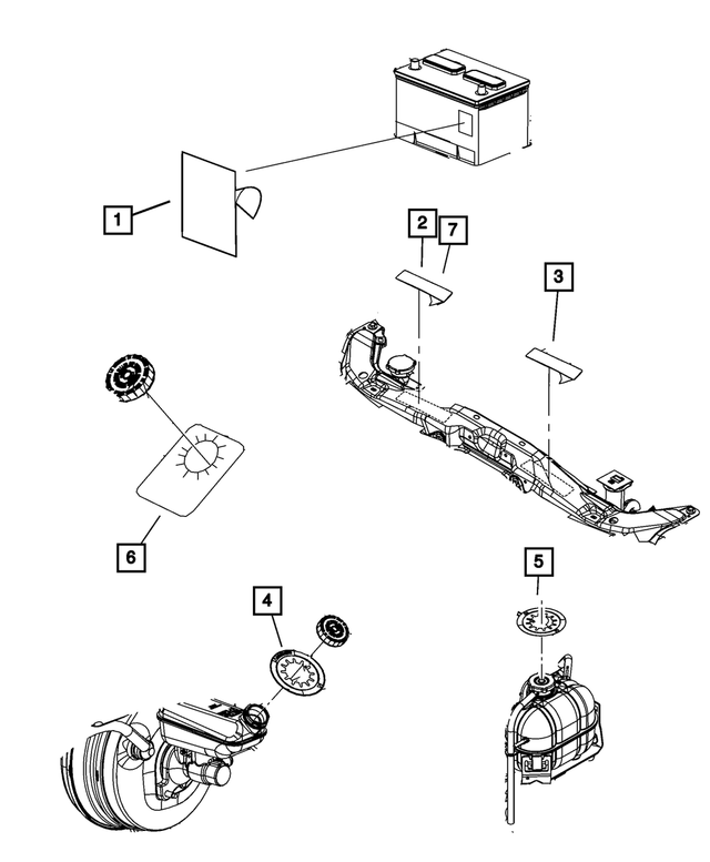 68234974AA - : Air Conditioning System Label for Mopar Image