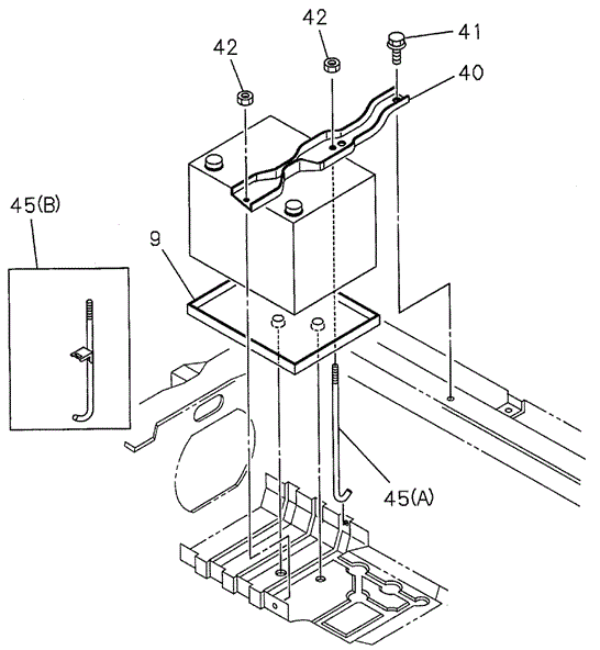 Battery Carrier for 1997 Acura SLX #0
