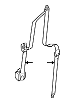 WF57XDVAF - : Lap &amp; Shoulder Belt for Chrysler: PT Cruiser Image