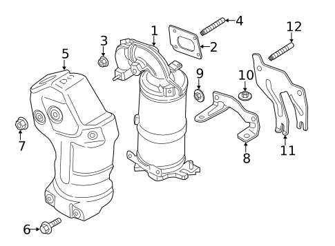 Exhaust Manifold for 2018 Chevrolet Malibu #0