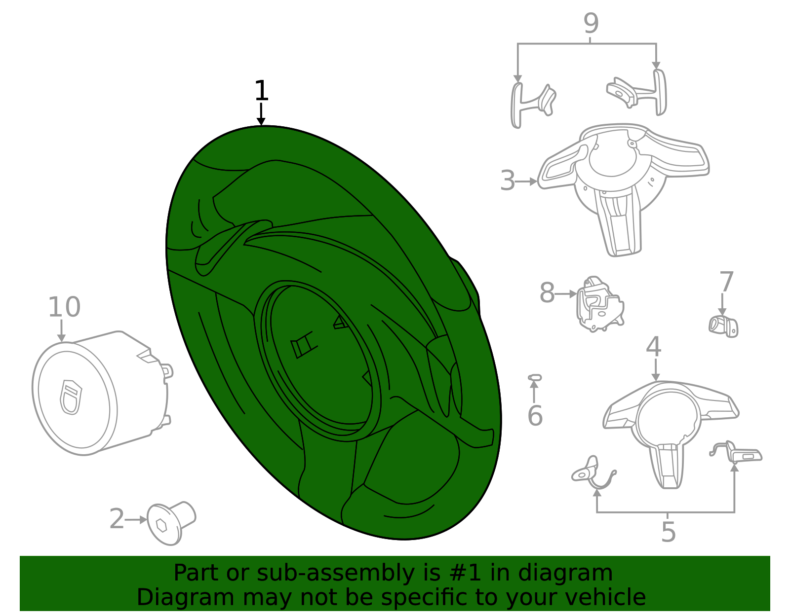 Steering Wheel - Porsche (9GT-419-091-BQ-JHG)