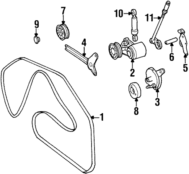 119974792 - Maintenance &amp; Lubrication: Serpentine Belt for Mercedes-Benz Image