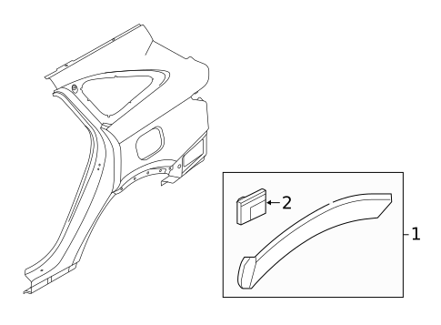 Exterior Trim - Fender for 2025 Kia Sorento #3