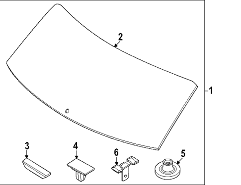 Glass - Lift Gate for 2023 Kia Niro #0