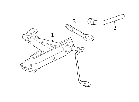 Jack & Components for 2006 Mercedes-Benz CLS55 AMG #1