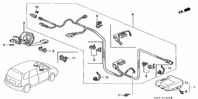 SRS Unit for 1998 Honda Odyssey #0