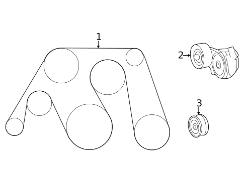 Belts & Pulleys for 2024 Lexus IS500 #0