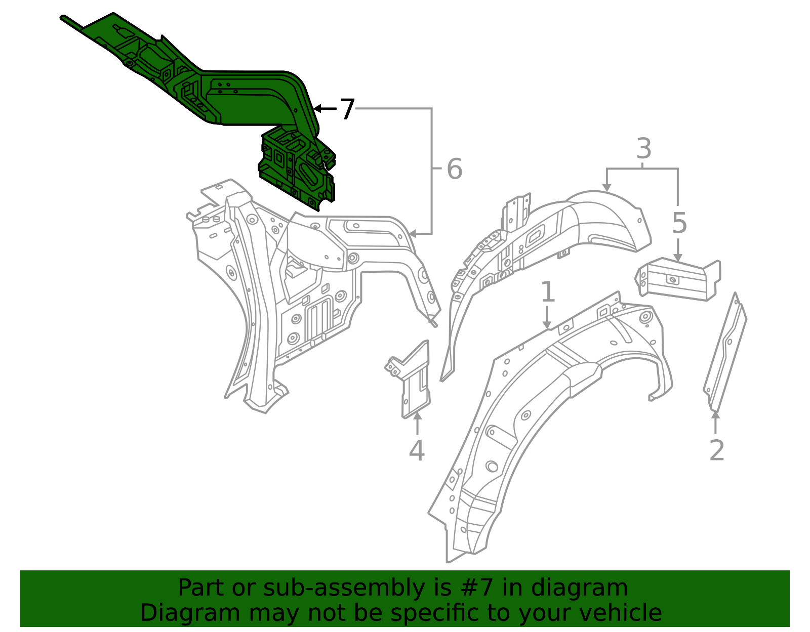 Main Engine Rack Hand 2023-2025 Nissan ARIYA Back Pillar Assembly, Main, Right Hand 77600 ...