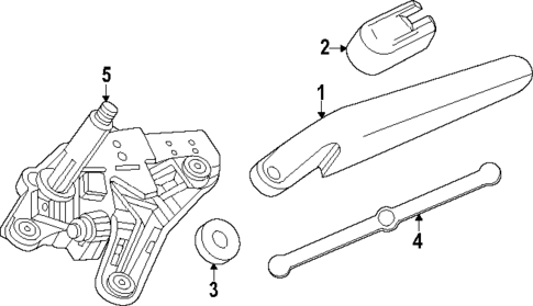Rear Wiper Components for 2024 Acura ZDX #0