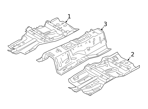 Floor & Rails for 2016 INFINITI QX50 #0