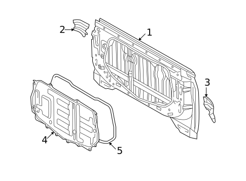 Back Panel for 2004 Toyota Tundra #0