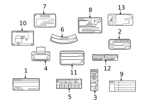 Labels for 2011 Scion xB #0