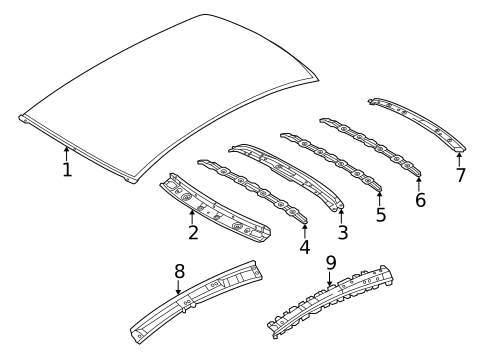 Roof & Components for 2021 Nissan Versa #0