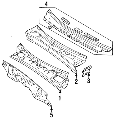 Cowl for 1991 Isuzu Rodeo #0